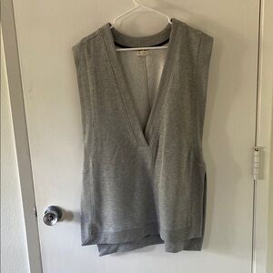 Pilcro Asymmetrical Gray Sleeveless Tank Top
